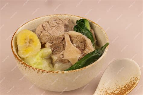 Premium Photo | Beef lauya is a filipino style soup dish with ginger