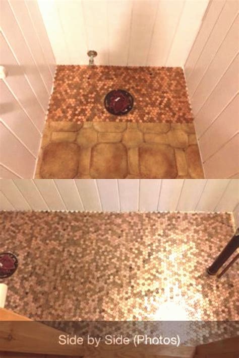 Bathroom Floor Made Of Pennies – Flooring Blog