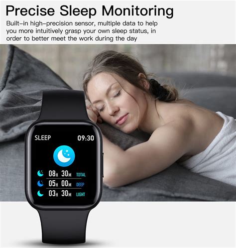 Makibes QY01 Smartwatch Blood Pressure Monitor 1.54 Inch Screen Black