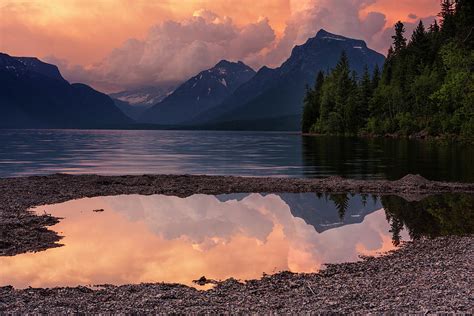 Lake McDonald Sunset Photograph by Mark Kiver