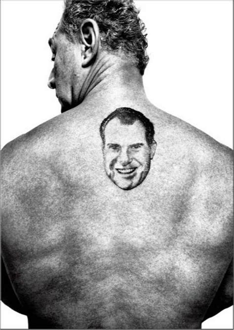 Roger Stone Tattoo Design of Richard Nixon - Visual Arts Ideas