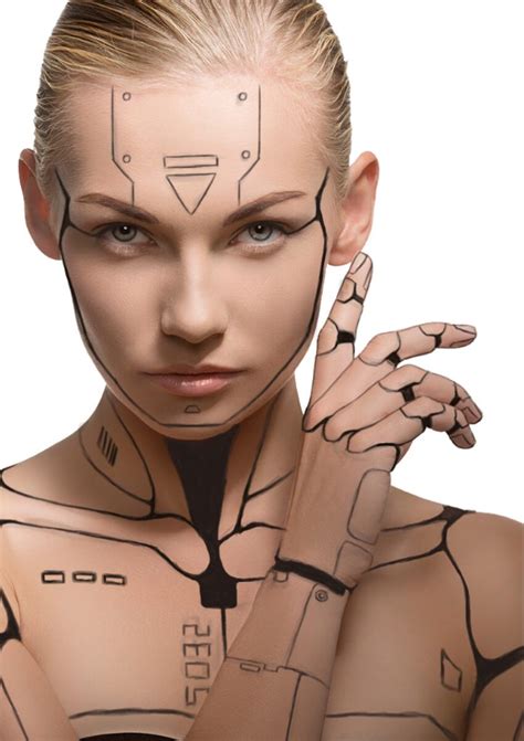 Cyberpunk Makeup, Art Cyberpunk, Cyborg Makeup, Futuristic Makeup, Cyberpunk Aesthetic ...