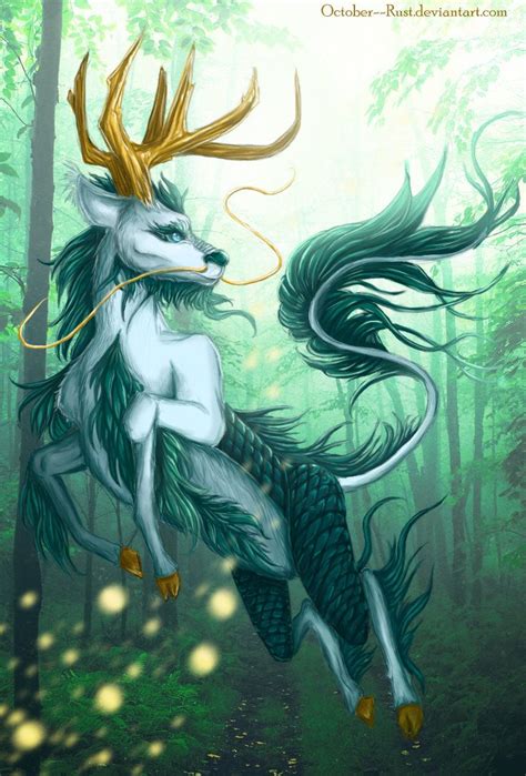 Kirin by October--Rust on DeviantArt | Fantasy creatures, Digital art ...