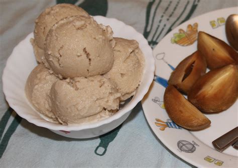 Homemade Chikoo Ice Cream Recipe