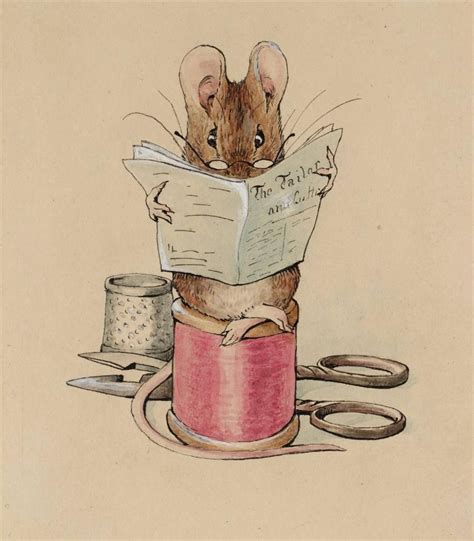 "Frontispiece. The Tailor Mouse" by Beatrix Potter, Style: Art Nouveau (Modern) Fine Art Photo ...