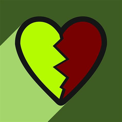 Flat with shadow Icon Heart broken pieces on vector ai eps | UIDownload