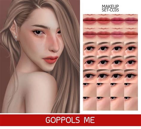 Home | GoppolsMe in 2020 | Sims 4 asian makeup, Gold makeup, Makeup set