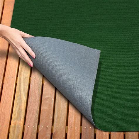 House, Home and More Indoor Outdoor Carpet with Rubber Marine Backing - Green - 6 Feet x 15 Feet ...