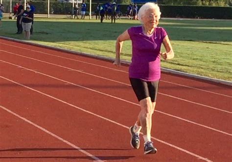 She is training for the 50- and 100-meter dash at the upcoming Senior Olympics. Bones And ...