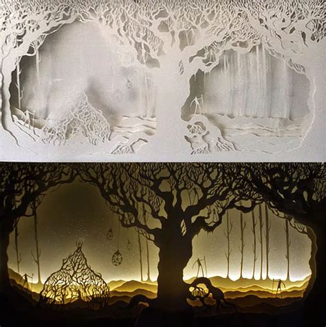 If It's Hip, It's Here (Archives): Hand Cut Illuminated Paper Art by Hari & Deepti