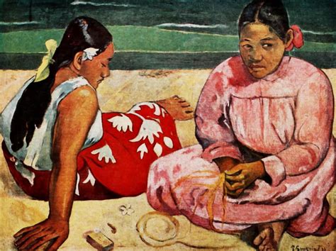 Gaugin, Paul (1848-1903) - Two Tahitian Women on the Beach | Paul gauguin, Beach canvas art, Gauguin