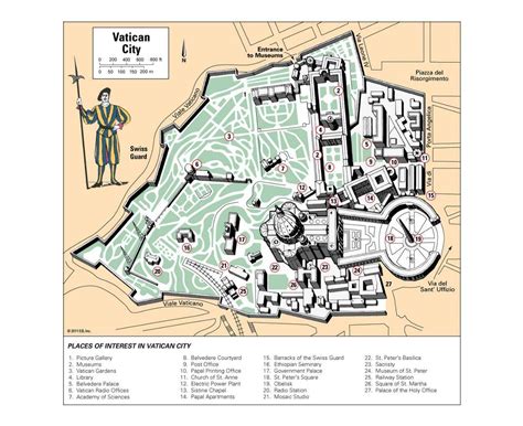 Museus do vaticano mapa - Mapa do museu do Vaticano layout (Sul da Europa - Europa)