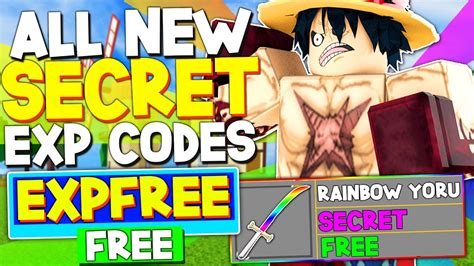 ALL NEW *FREE EXP* CODES in BLOX FRUITS CODES (Blox Fruits Codes) ROBLOX - YouTube