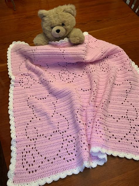 Teddy Bear Baby Blanket | Etsy