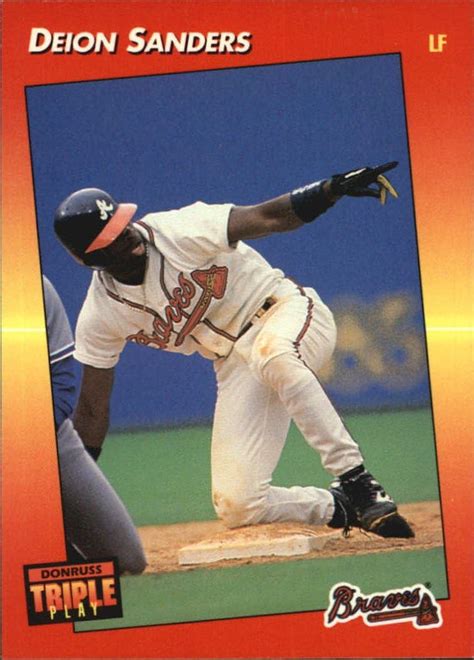 Amazon.com: 1992 Triple Play Baseball Card #186 Deion Sanders: Collectibles & Fine Art