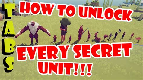 How to Unlock All 12 Secret Units in TABS | Dynasty Update - YouTube