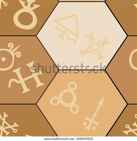 Seamless Background Symbols Alchemical Processes Stock Vector (Royalty Free) 208644820 ...