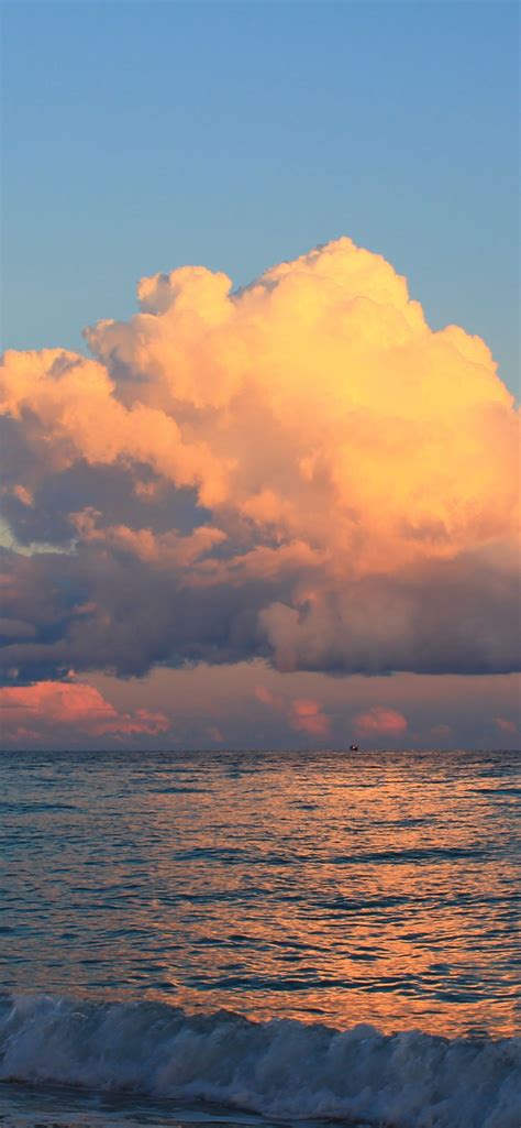 Tranquillity, Sunrise, Sky, Ocean, Sunset Wallpaper - Ocean Sunsets Iphone (#1944752) - HD ...