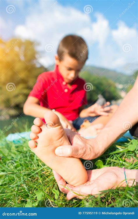 Reflexology Foot of a Child Stock Image - Image of massage, baby: 77595119