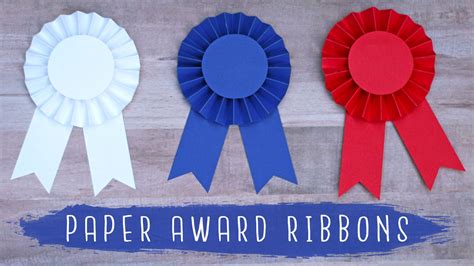 DIY Paper Award Ribbon Rosettes! 🏆 – EssyJae.com