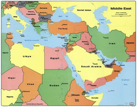 Middle East Political Map With Capitals Map Of World | My XXX Hot Girl