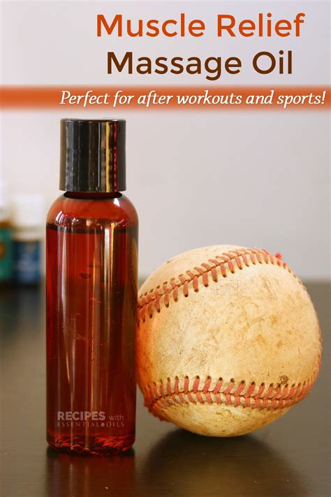 Muscle Relief Massage Oil: Perfect for After Workouts & Sports ...