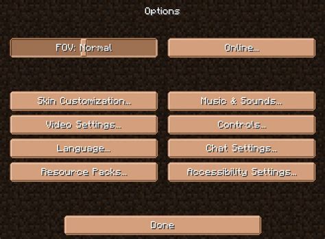 Other buttons Minecraft Texture Pack