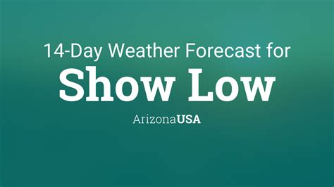 Show Low, Arizona, USA 14 day weather forecast