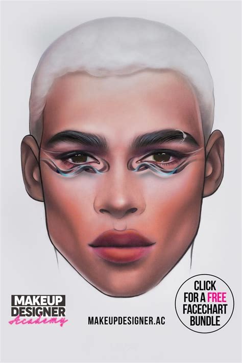 Face Chart | Makeup face charts | Face template makeup | Face outline ...