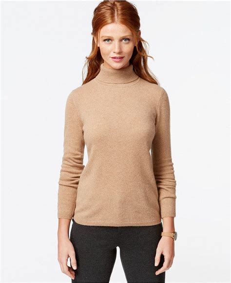 Charter Club Cashmere Turtleneck Sweater, Only at Macy's | Cashmere turtleneck sweaters ...