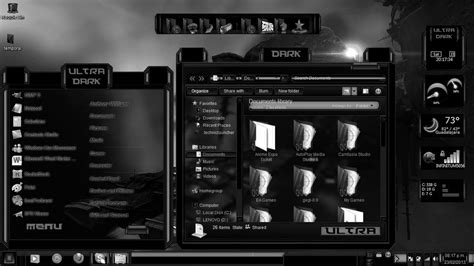 Windows 7 Themes black Ultra Dark by newthemes on DeviantArt