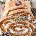 Gingerbread Yule Log - Delicious Little Bites