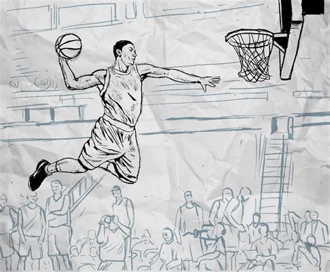 Basketball Player Sketch at PaintingValley.com | Explore collection of Basketball Player Sketch