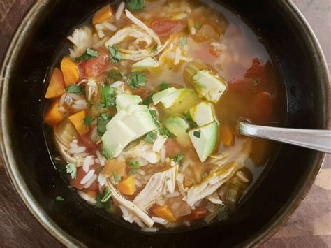 Mexican Chicken & Rice Soup Recipe :: Southern Savers