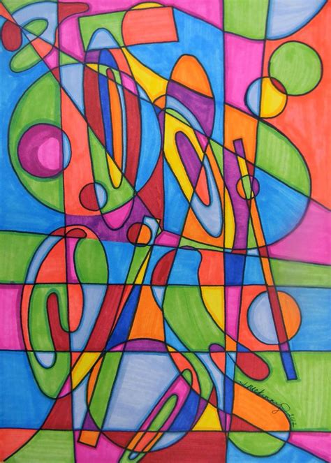 Abstract Emotions- prismacolor marker on illustration board. (n.d ...