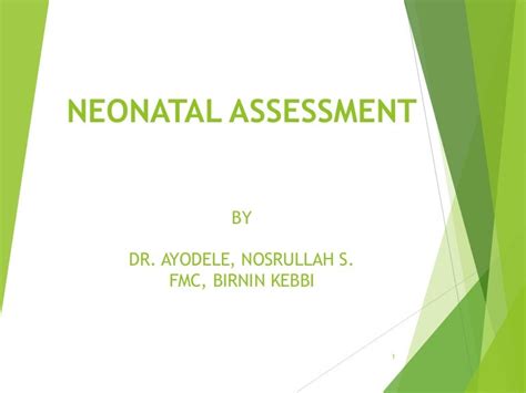 Neonatal assessment