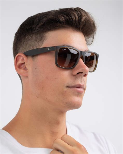 Shop Ray-Ban Justin Classic RB4165 Sunglasses In Rubber Light Havana - Fast Shipping & Easy ...