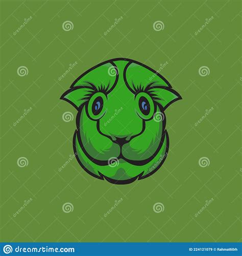 Vector Logo Illustration of a Dino Head Stock Vector - Illustration of attack, frightening ...