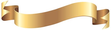 Gold Ribbon Awareness Banner Amber - Clip Art Library