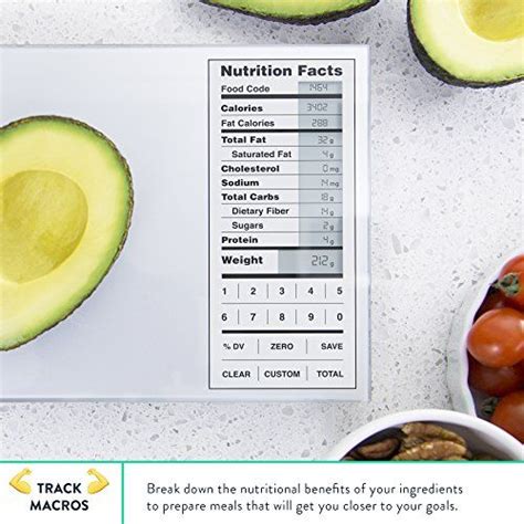 Nourish Digital Kitchen Food Scale Featured Best Nutrition Food ...