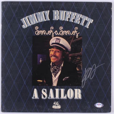 Jimmy Buffett Signed "Son Of A Son Of A Sailor" Vinyl Record Album Cover (PSA Hologram ...