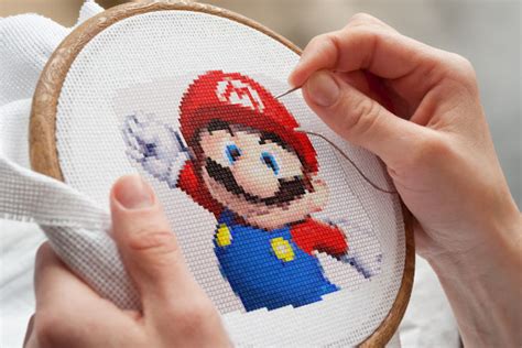 SUPER MARIO Cross Stitch Pattern PDF Cute Embroidery Wall - Etsy UK