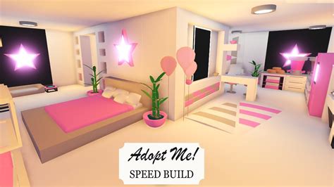 Cute Pink House 🌺 | Adopt Me - Speed Build - YouTube