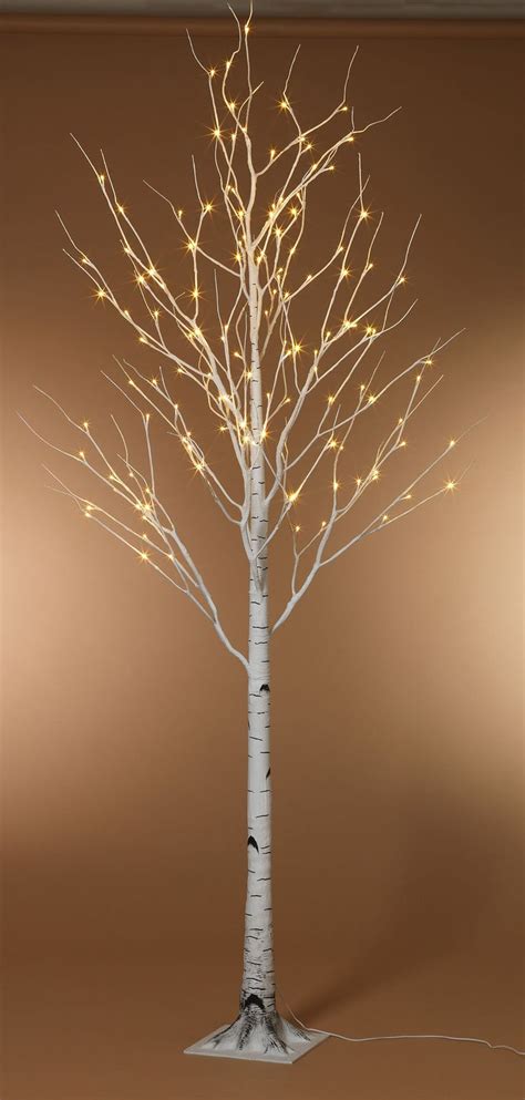 8 Foot LED Lighted Birch Tree Warm White SHIPS FREE | Birch tree decor ...