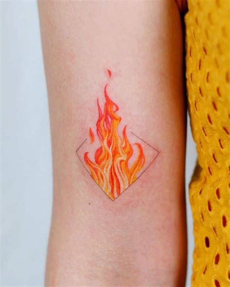 Top 32 Creative Fire Tattoo Design Ideas (2021 Updated) - Saved Tattoo ...