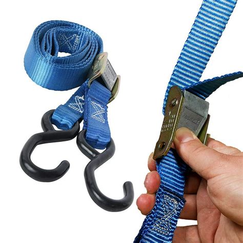 2 Motorcycle Kayak Tie-Down Cam Straps 1" x 9' Strong TieDown Straps ...