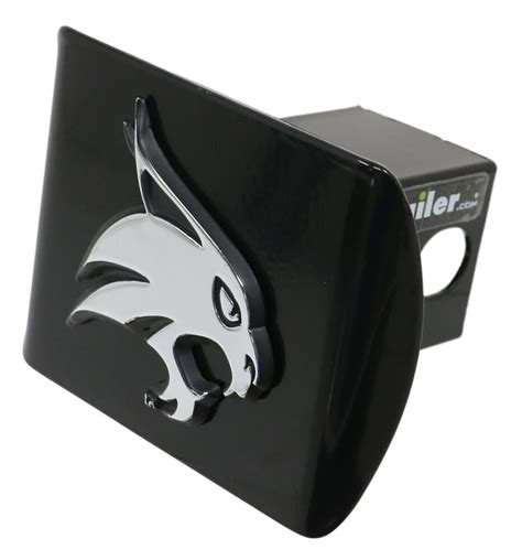 Texas State Bobcats Trailer Hitch Receiver Cover - 2" Hitches - Chrome Emblem AMG Hitch Covers ...