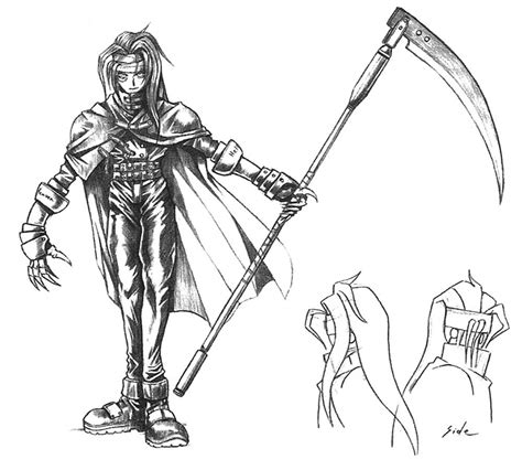 Vincent Early Sketch from Final Fantasy VII #art #artwork #gaming #videogames #gamer #gameart # ...