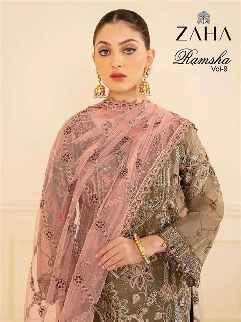 Zaha Chantelle Vol 3 10202 Colors Pakistani Heavy Designer Salwar Suit Dealers