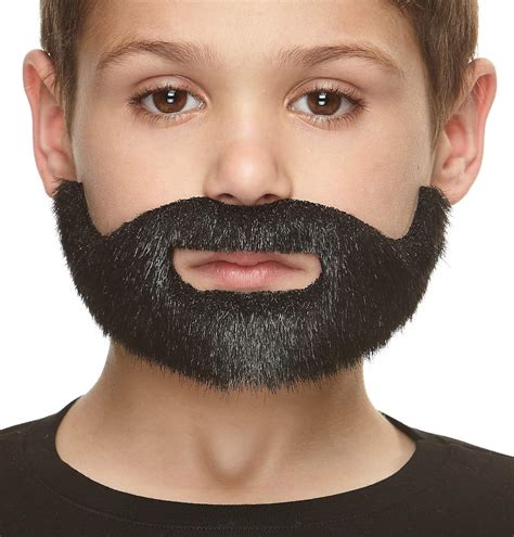 New Fancy Dress Fake Black Beard Halloween Cosplay Props Fake Mustache ...